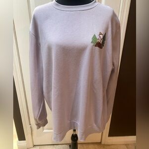 Camp Snoopy Light Purple Crewneck